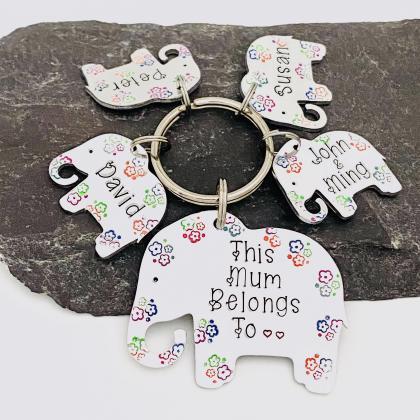 This Auntie Belongs To Keyring, Personalised For..