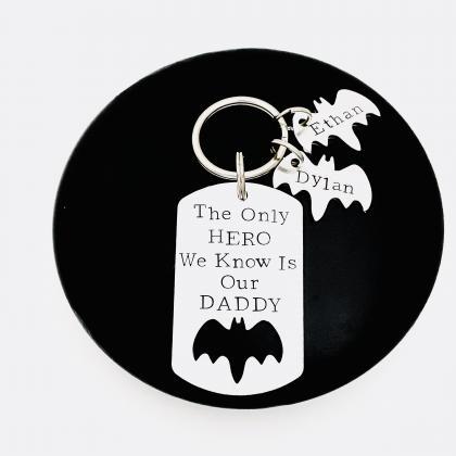 Personalised Keyring, Gift For Daddy, Grandad Gift..