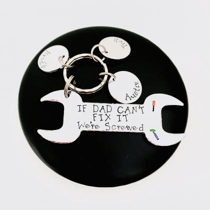 If Dad Can't Fix It Keyring Keychain,..