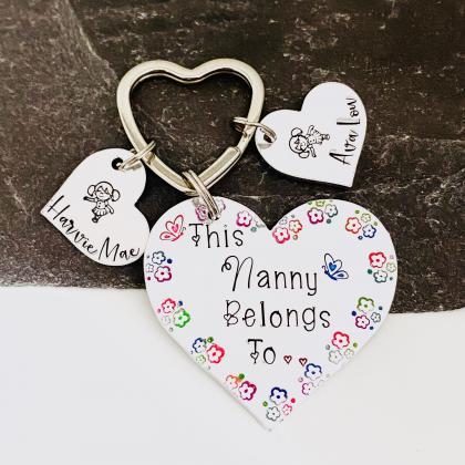 This Nanny Belongs To Keyring, Personalised Gift..