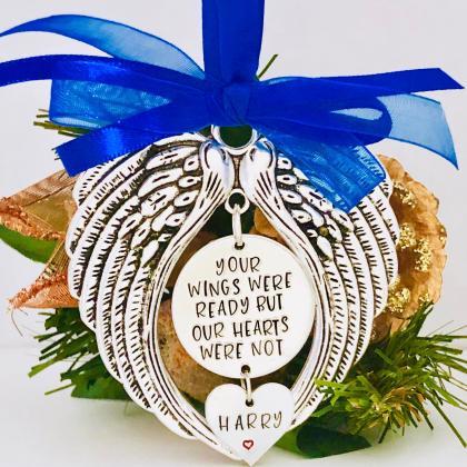 Baby Loss Memorial Ornament, Angel Wings..