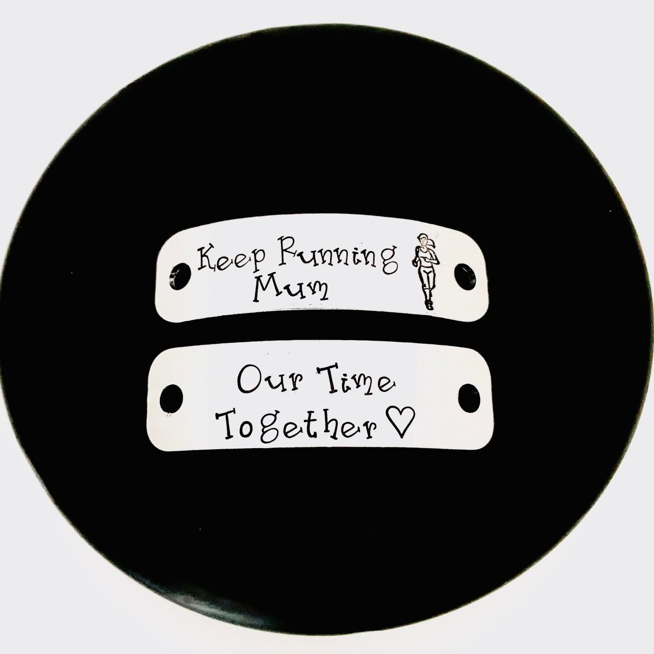 Personalised Trainer Tags, Running Gift For Mum, London Marathon Tags, Custom Shoe Lace Tags, Marathon Gift, Inspirational Trainer Tags
