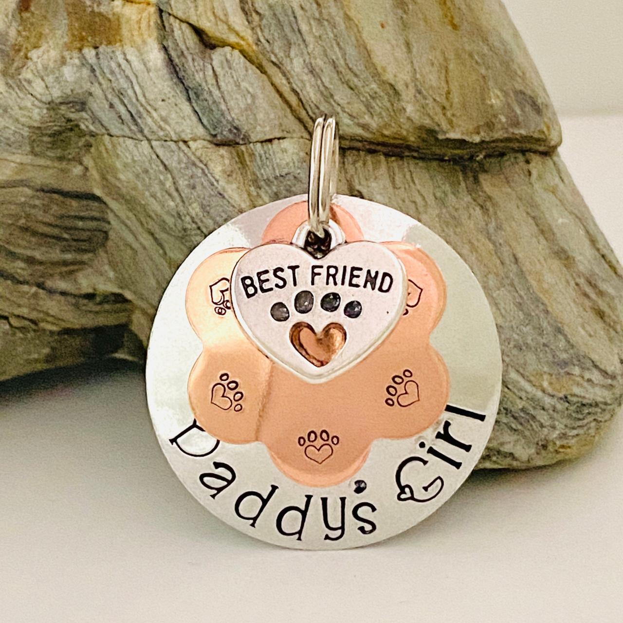 Dog Tag For Dogs, Dog Name Tag, Dog Id Tag, Dog Collar Tag, Pet Id Tag, Puppy Dog Tag, Strong Dog Tag, Unique Pet Tags, Round Dog Tag..
