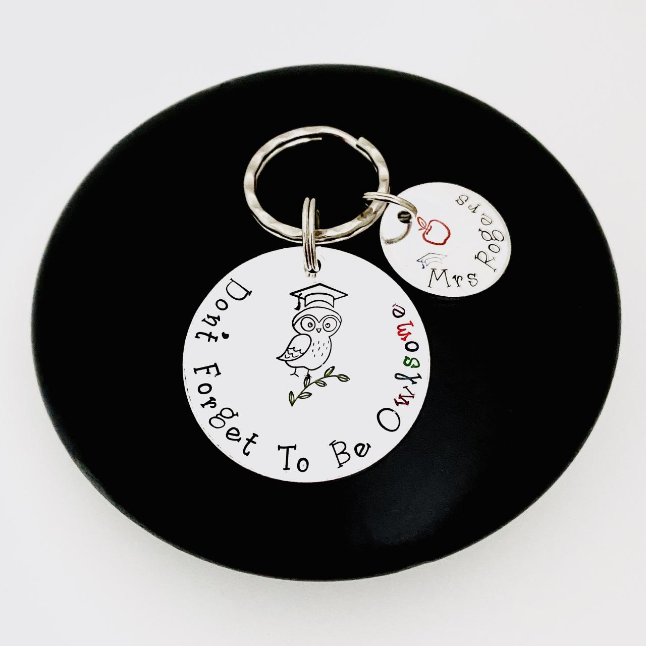 Personalised Teachers Gift, Teachers Keyring, End Of Year Teacher Gift