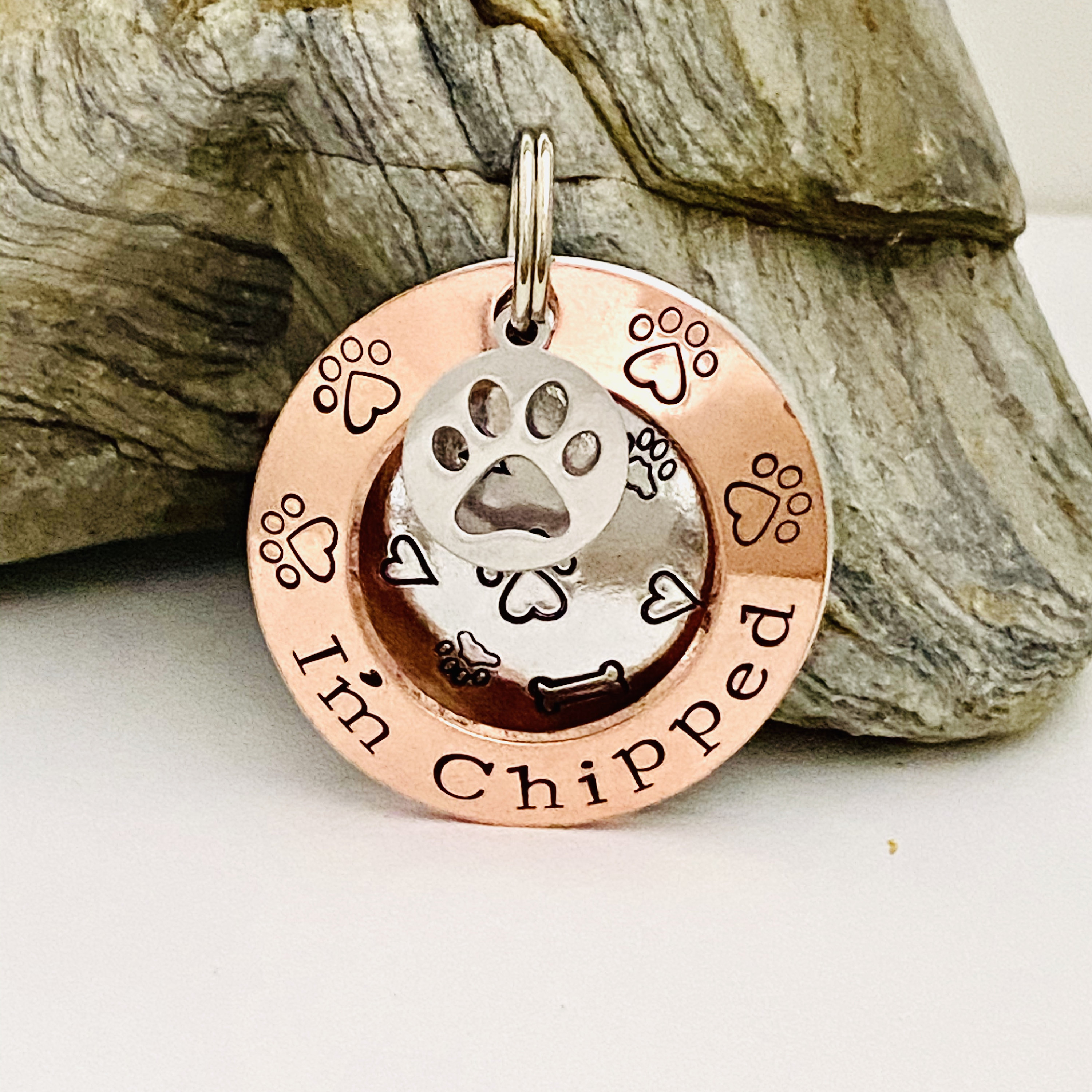 Chipped Dog Tag, Dog Id Tag, Dog Tags For Dogs, Personalised Double